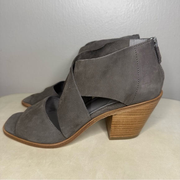 Eileen Fisher Nubuck Leather Sandal Sz 9 - Picture 2 of 6